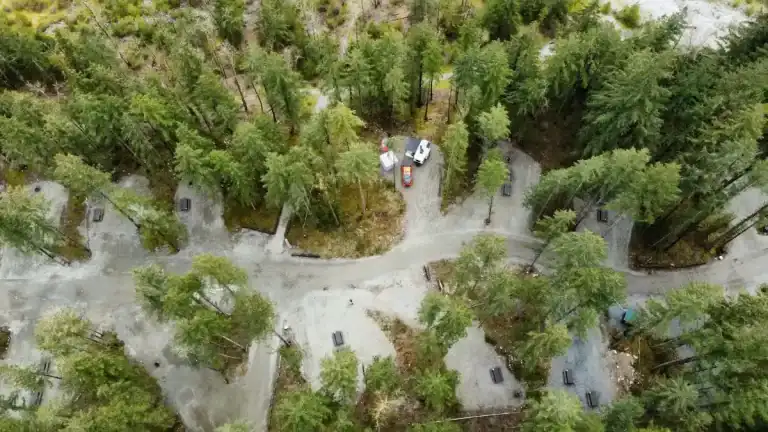 Chehalis River Campground expansion drone view