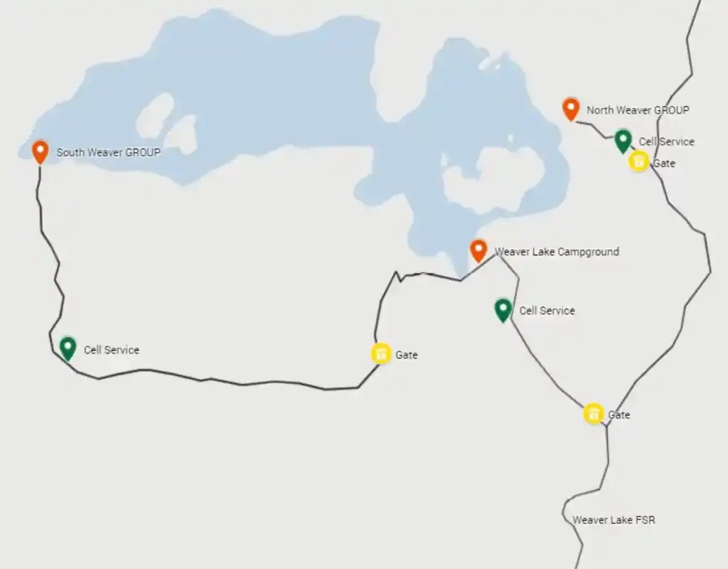 Weaver Map Directions